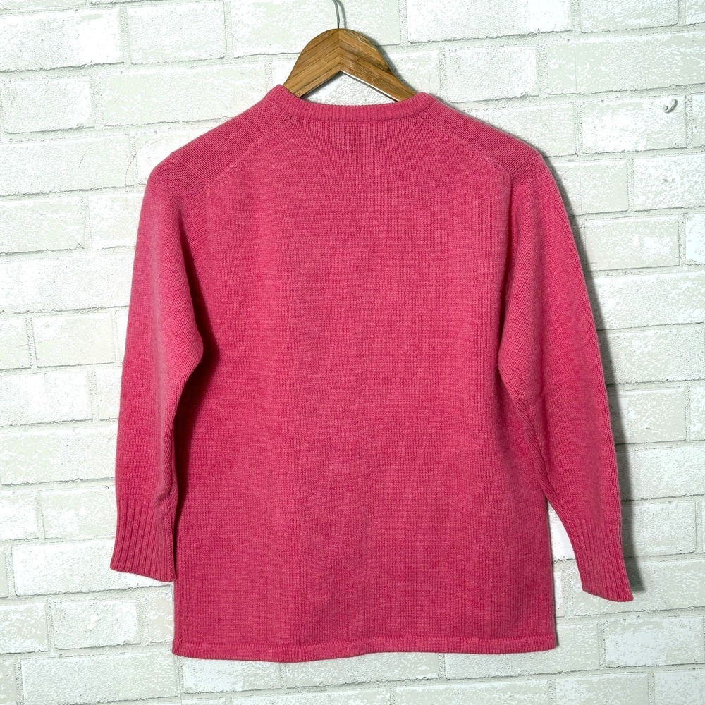 Vintage Deans of Scotland Shetland Wool Cardigan Size 40 (M) Preppy Boxy Classic - Picture 4 of 11